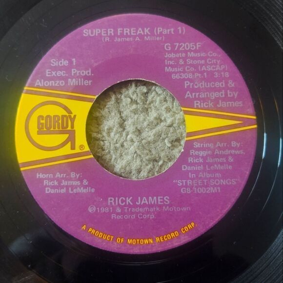 Rick James - SUPER FREAK PT 1 & PT 2 45' VINYL PRE-OWNED - Picture 1 of 3